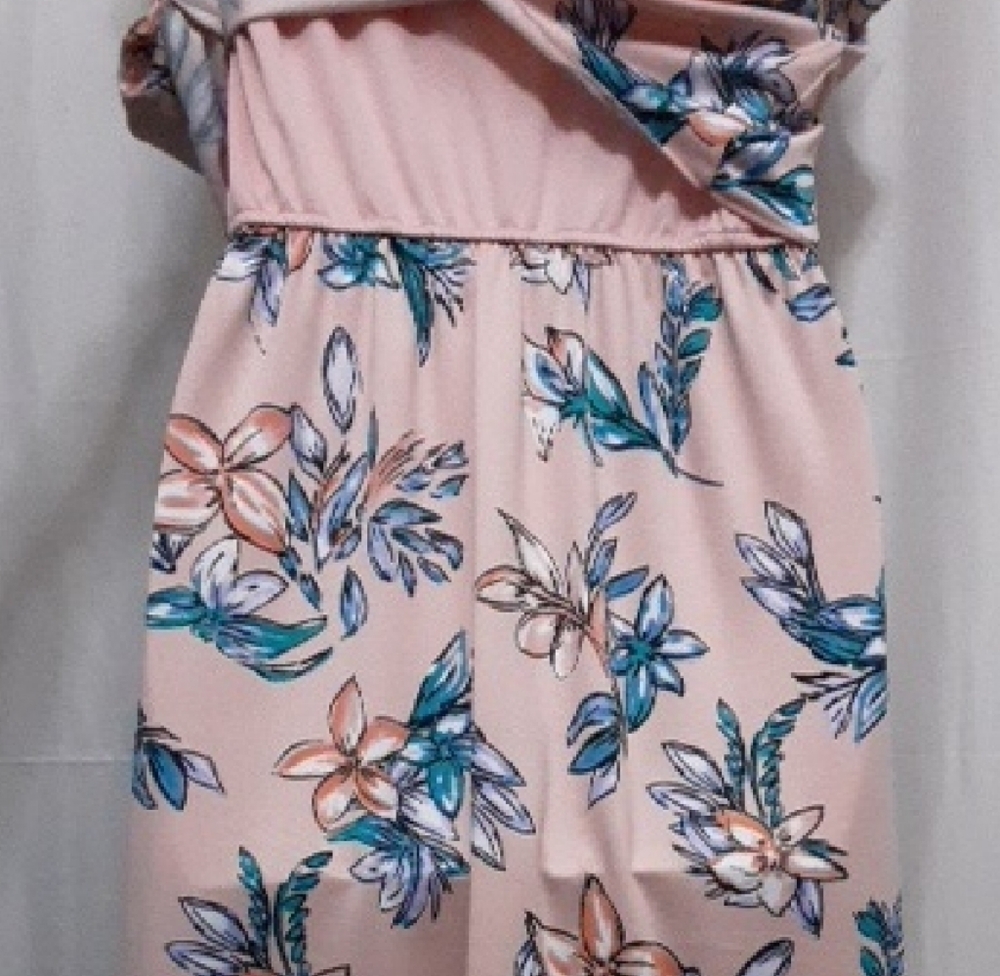 Nina Leonard Pink Floral Midi Dress - Picture 5 of 7